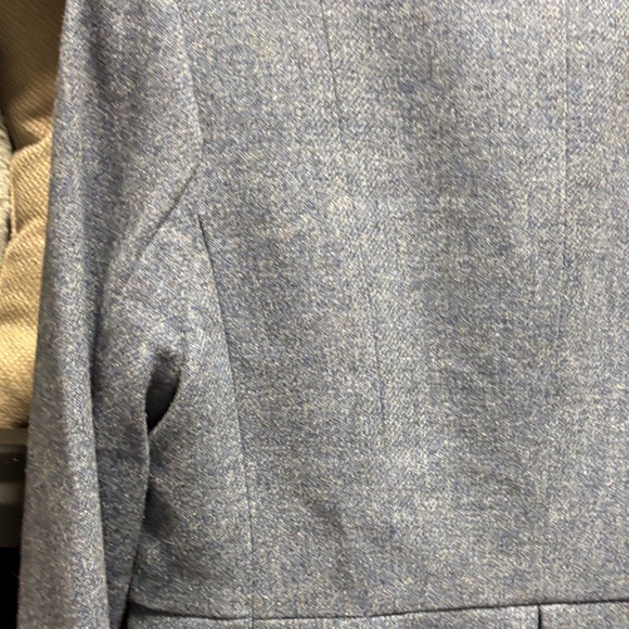 Talbots Women's Heathered Blue Blazer - Picture 7 of 10